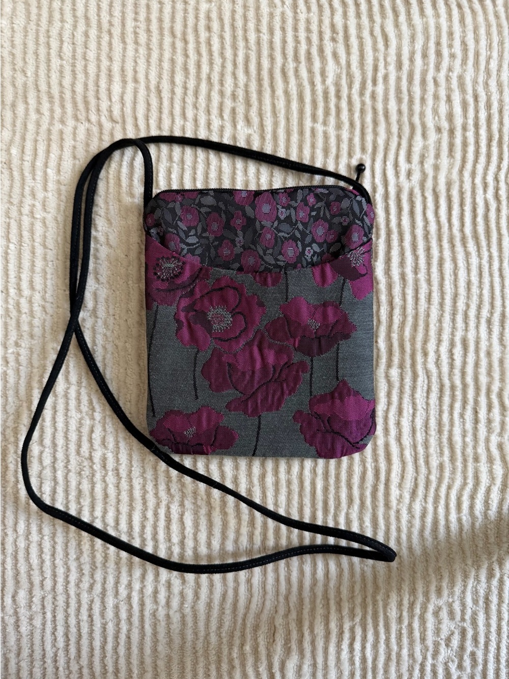 Maruca Handmade Floral Tapestry Crossbody Bag